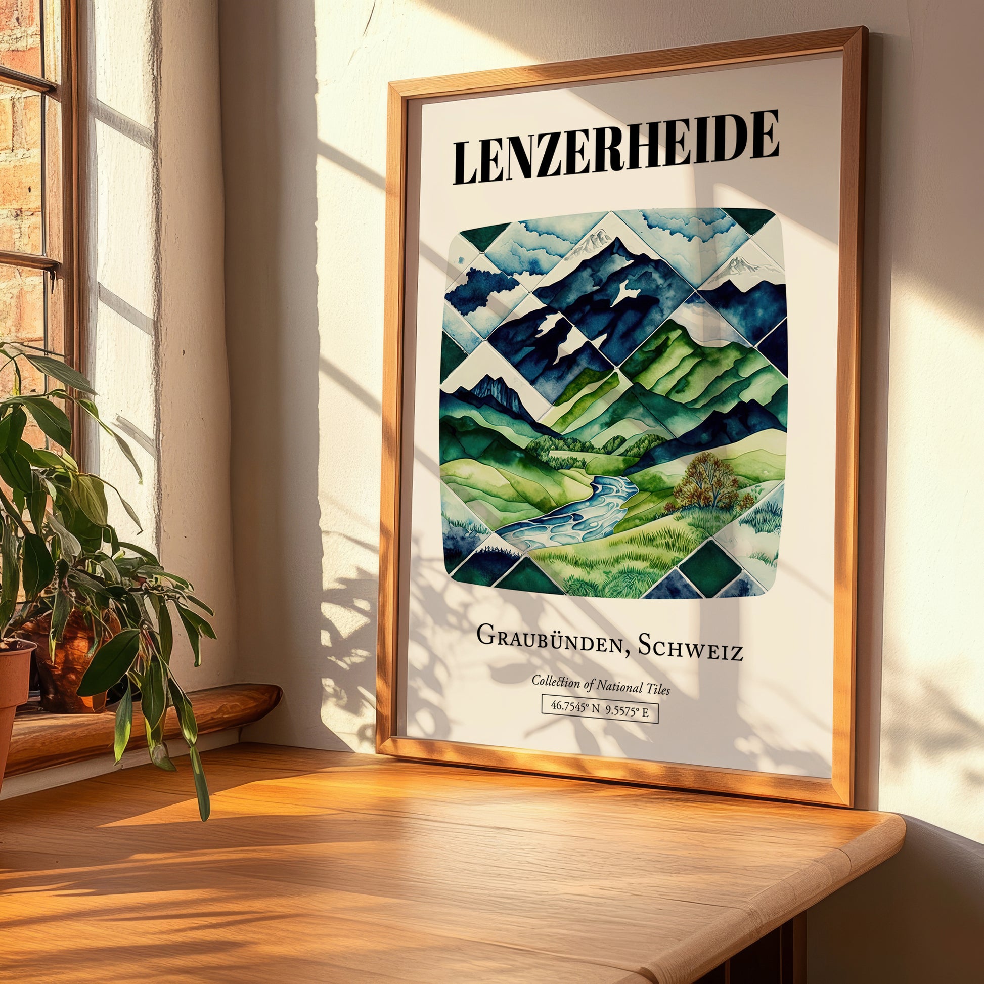 Lenzerheide, Switzerland – Travel Print, clean layout with no caption