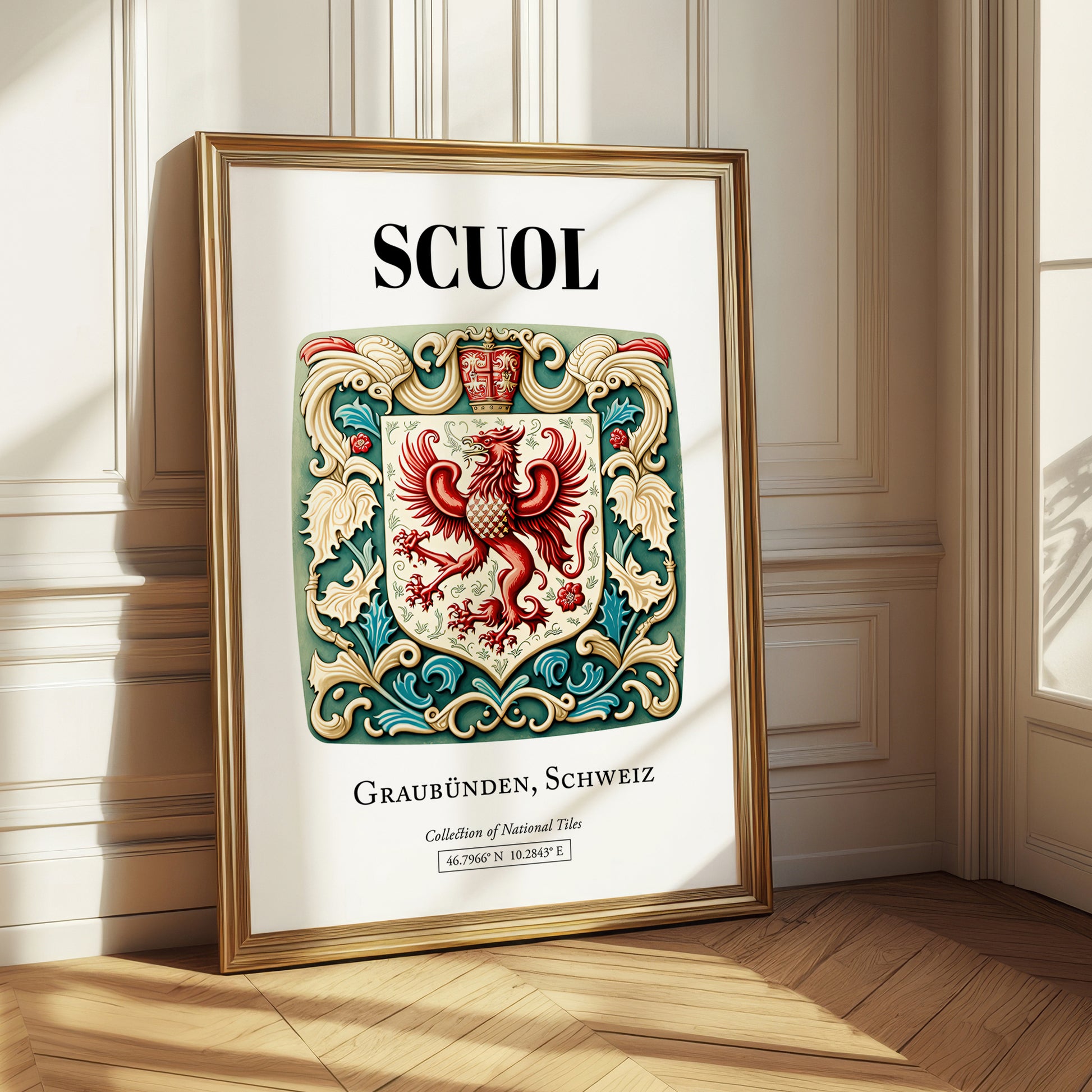 Scuol, Switzerland – Travel Wall Art, styled in a charming Paris street view