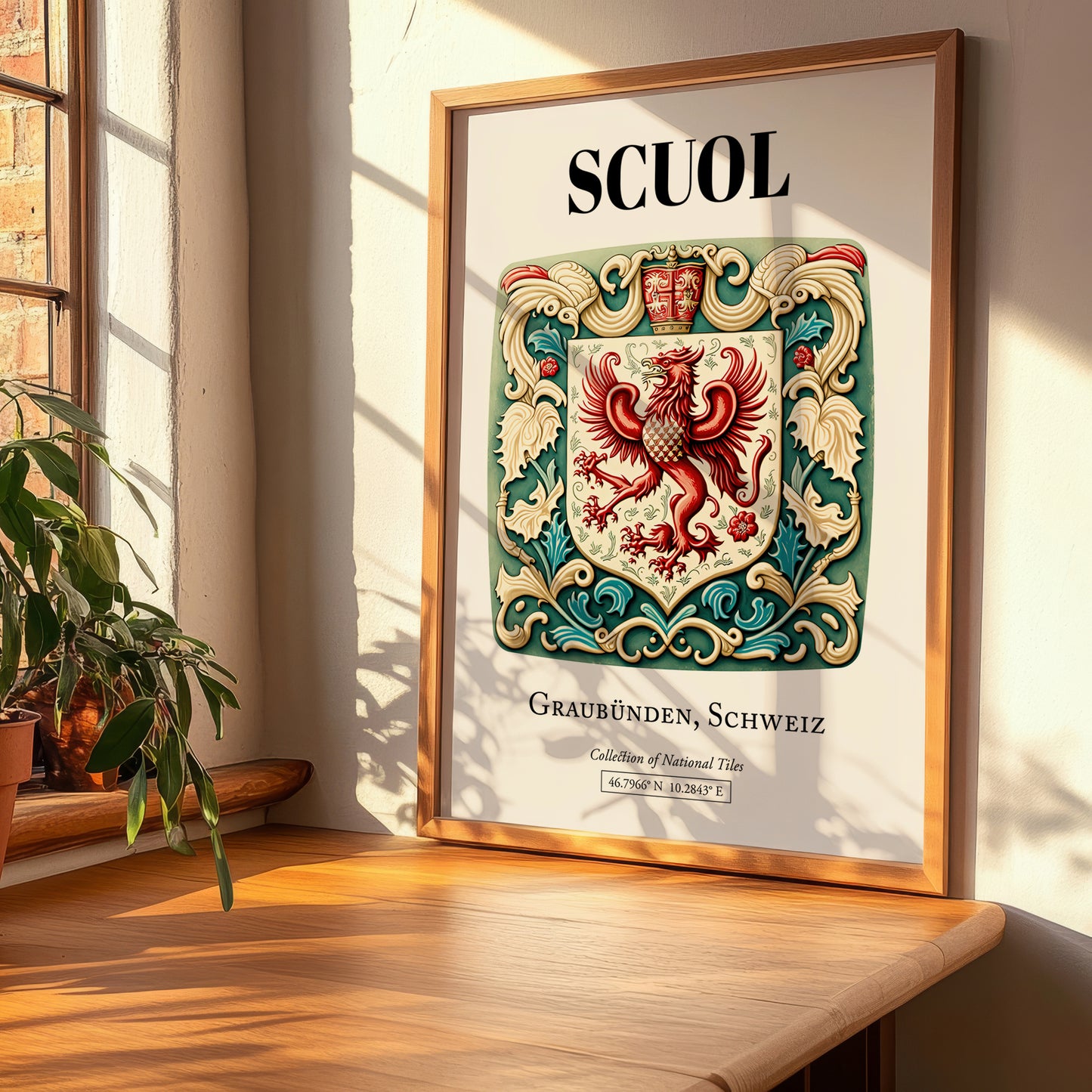 Scuol, Switzerland – Travel Wall Art, clean layout with no caption