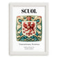 Scuol, Switzerland – Travel Wall Art, placed in minimal white frame