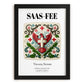 Saas-fee, Switzerland – Travel Print, in sleek black frame