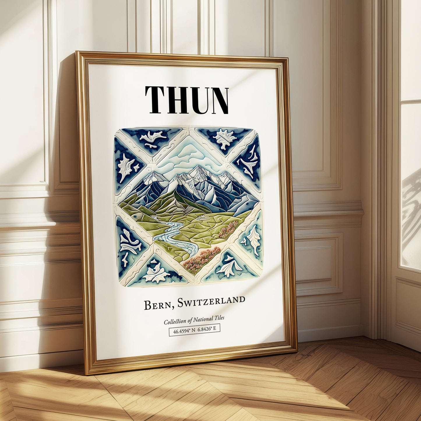 Thun, Switzerland – Travel Print, styled in a charming Paris street view
