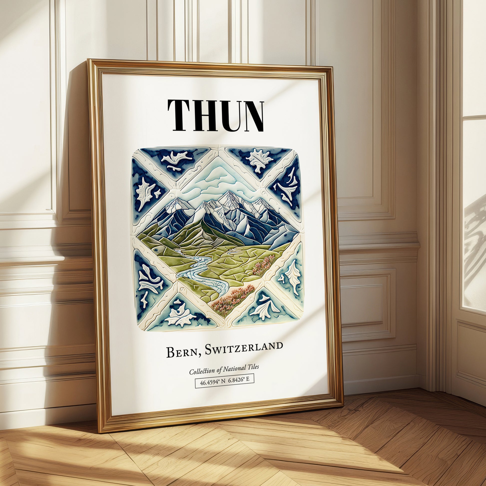 Thun, Switzerland – Travel Print, styled in a charming Paris street view