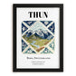 Thun, Switzerland – Travel Print, in sleek black frame