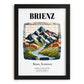 Brienz, Switzerland – Travel Poster, in sleek black frame