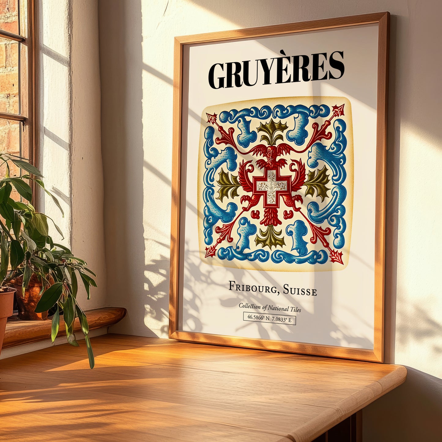 Gruyères, Switzerland – Travel Print, clean layout with no caption