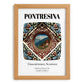 Pontresina, Switzerland – Travel Poster, set in oak frame
