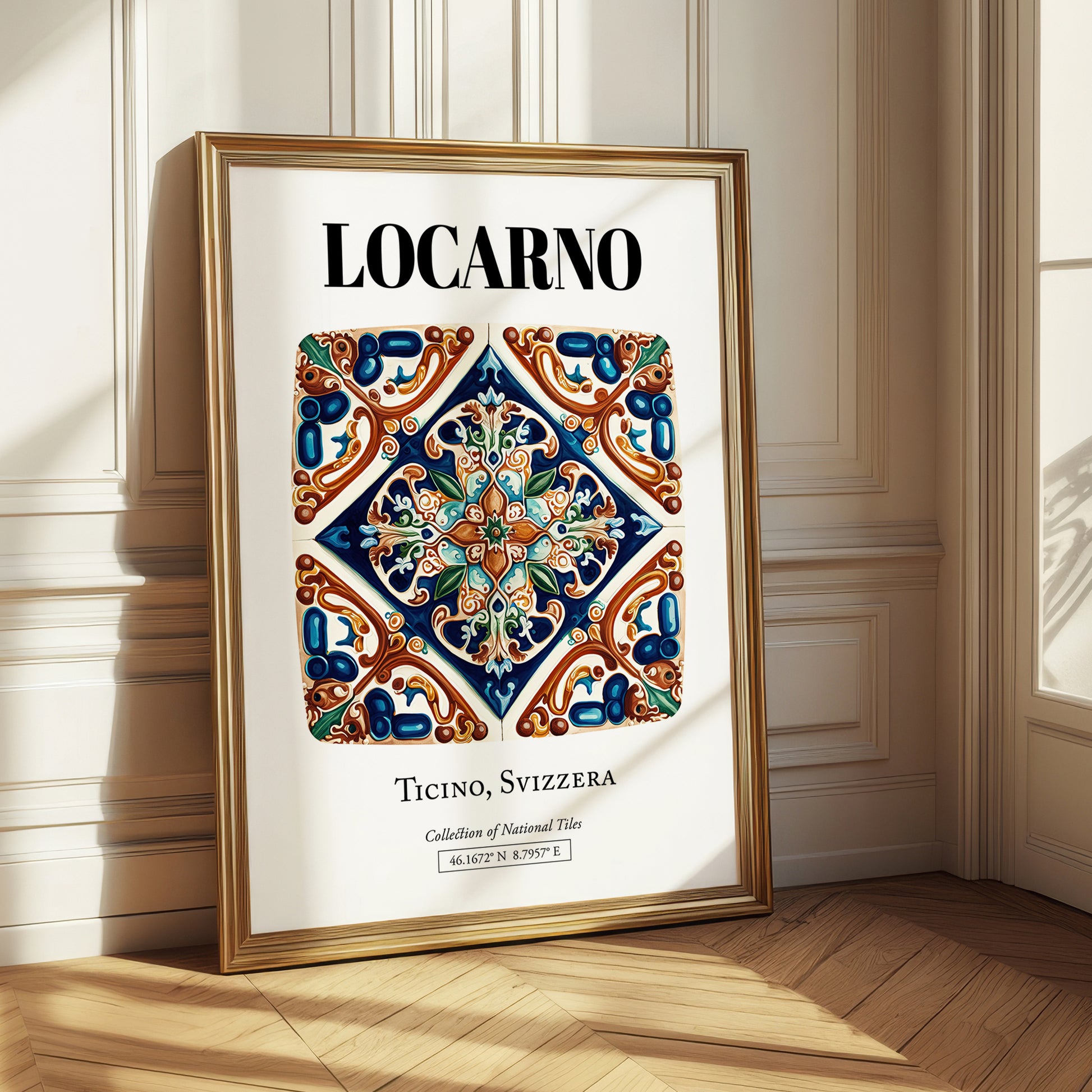Locarno, Switzerland – Away From Home Poster, styled in a charming Paris street view
