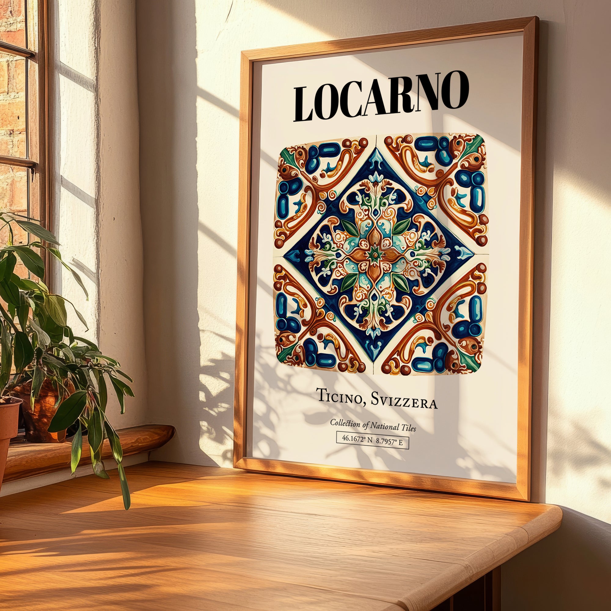 Locarno, Switzerland – Away From Home Poster, clean layout with no caption