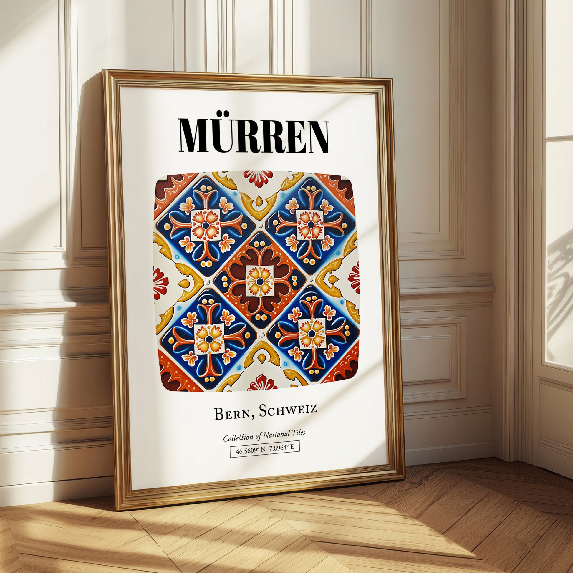 Mürren, Switzerland – Travel Print, styled in a charming Paris street view