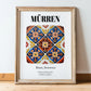 Mürren, Switzerland – Travel Print, in wooden frame leaning on the floor