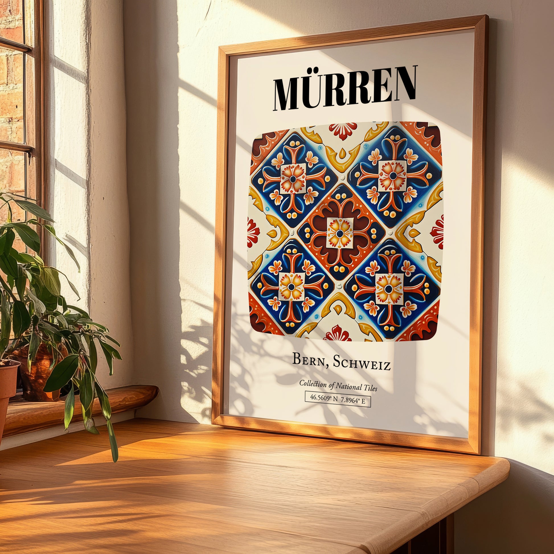 Mürren, Switzerland – Travel Print, clean layout with no caption