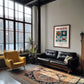 Shanghai, China – Travel Wall Art, unframed on coastal sand