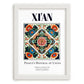 Xi'an, China – Travel Poster, placed in minimal white frame