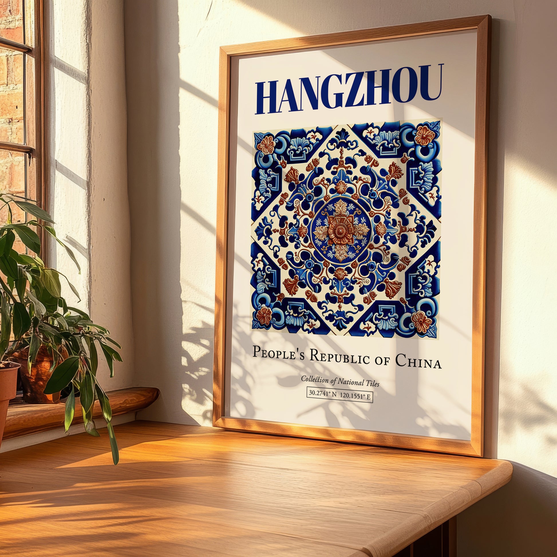Hangzhou, China – Travel Wall Decor, clean layout with no caption