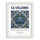 Guangzhou, China – Travel Poster, placed in minimal white frame