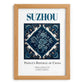 Suzhou, China – Travel Poster, set in oak frame