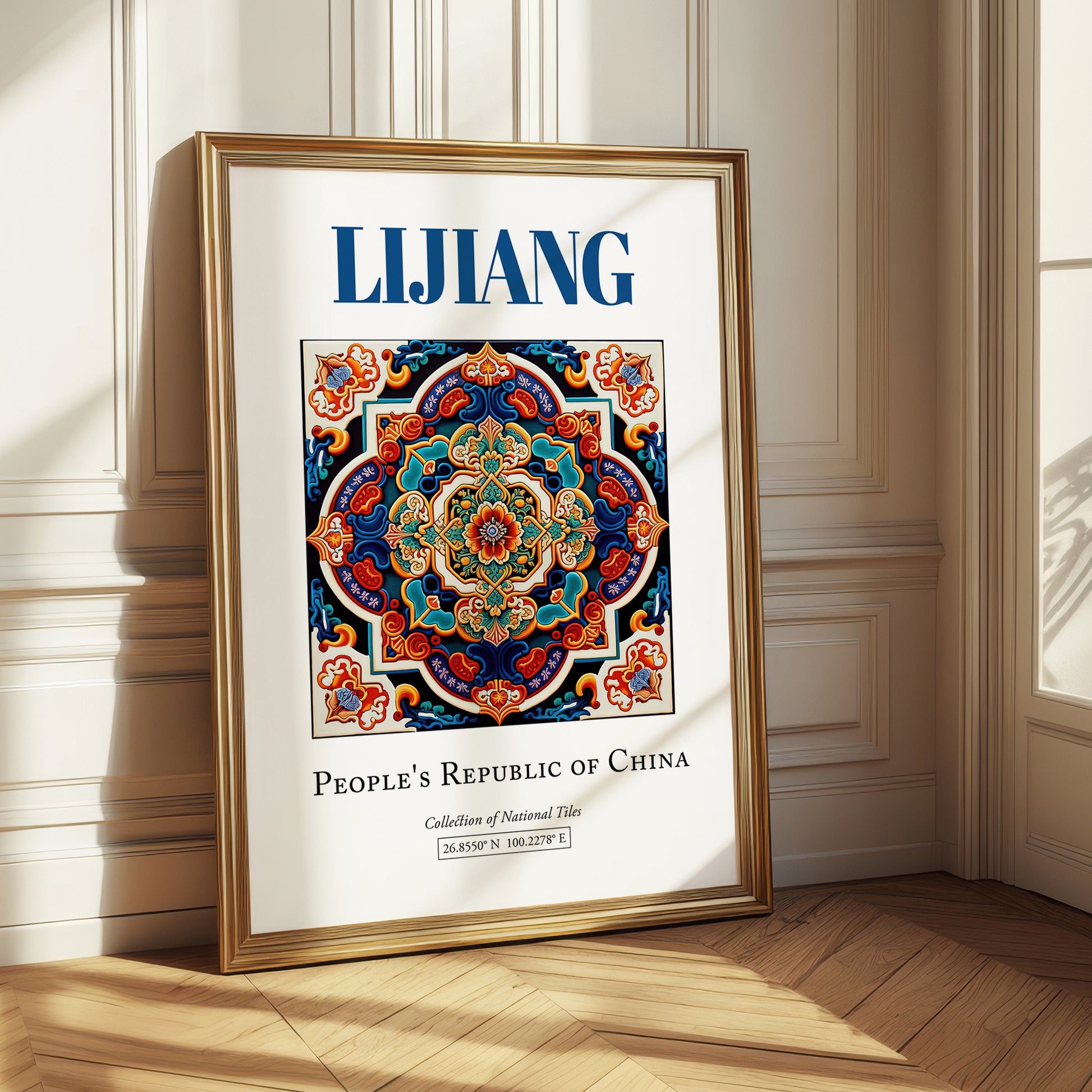 Lijiang, China – Travel Destination Art, styled in a charming Paris street view
