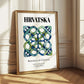 Hrvatska, Croatia – Travel Poster, styled in a charming Paris street view