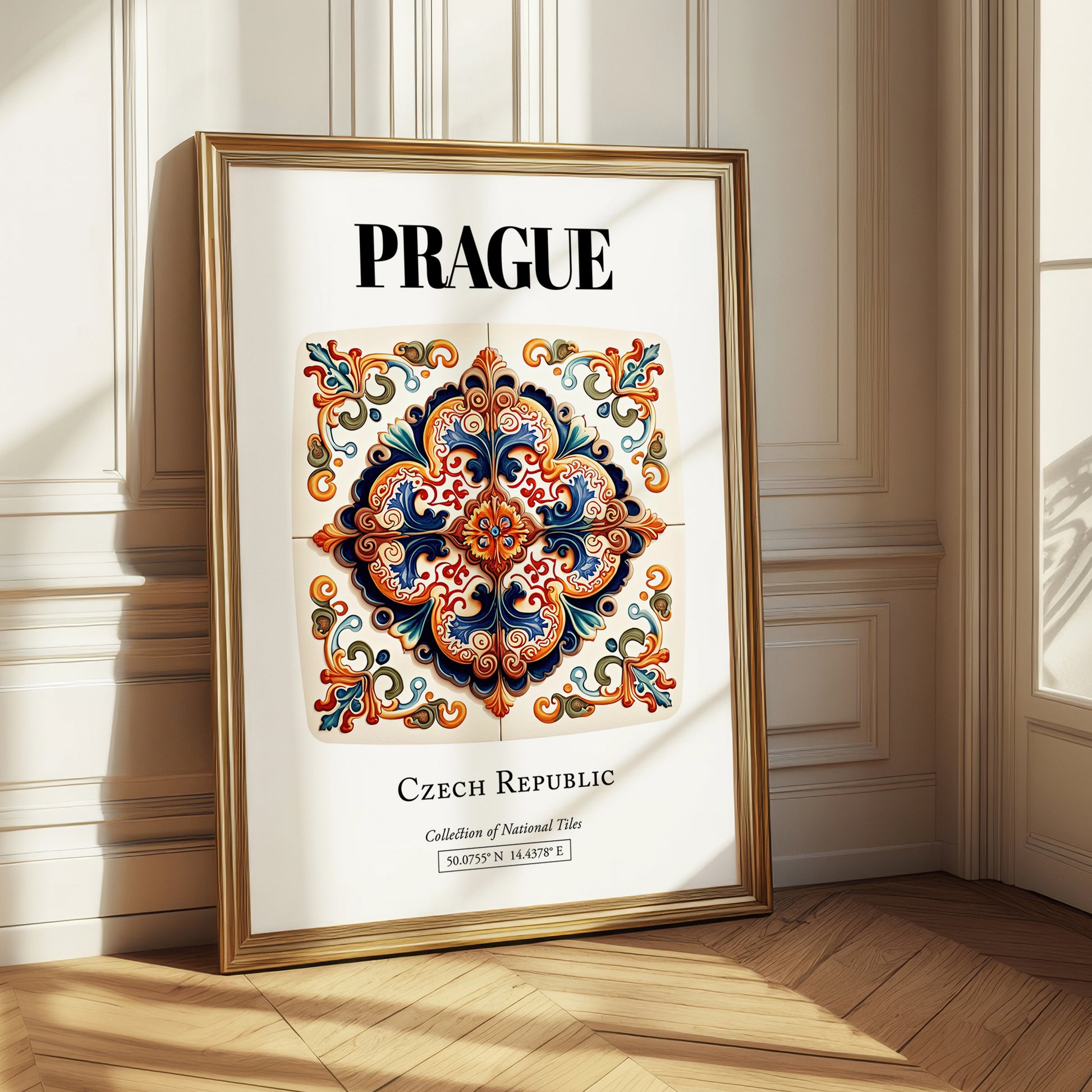 Prague, Czech Republic – Travel Print, styled in a charming Paris street view
