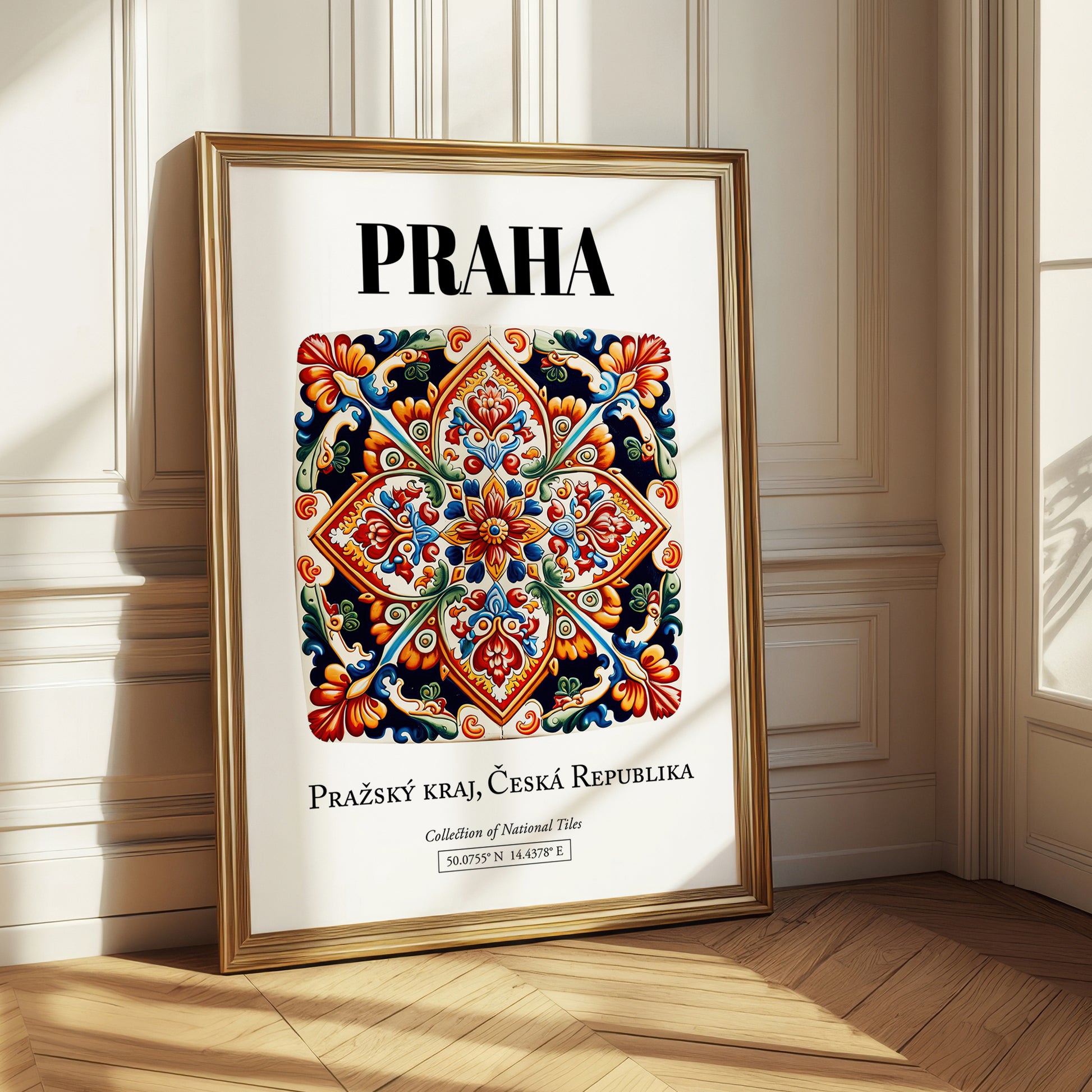 Praha, Czech Republic – Travel Print, styled in a charming Paris street view