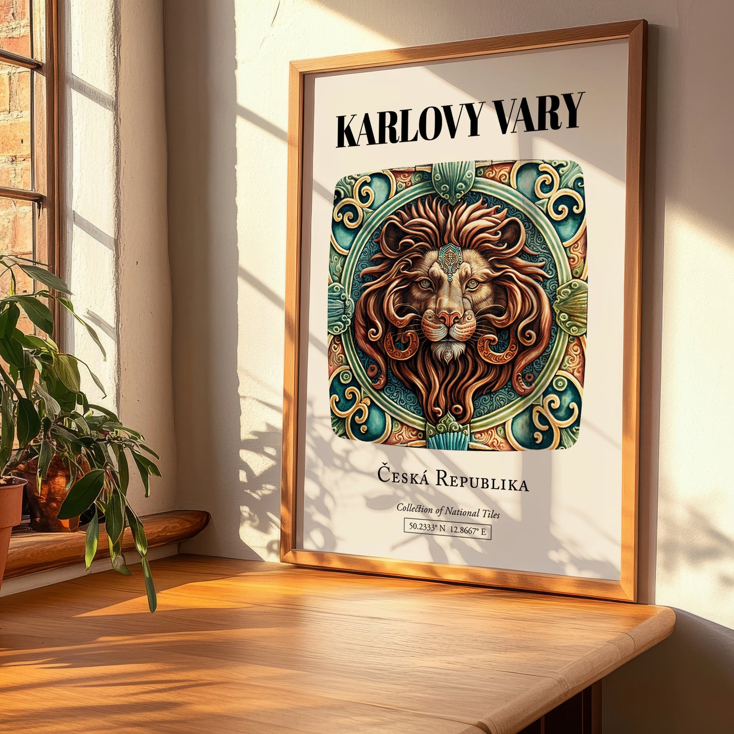 Karlovy Vary, Czech Republic – Travel Print, clean layout with no caption