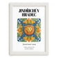 Jindřichův Hradec, Czech Republic – Travel Poster, placed in minimal white frame