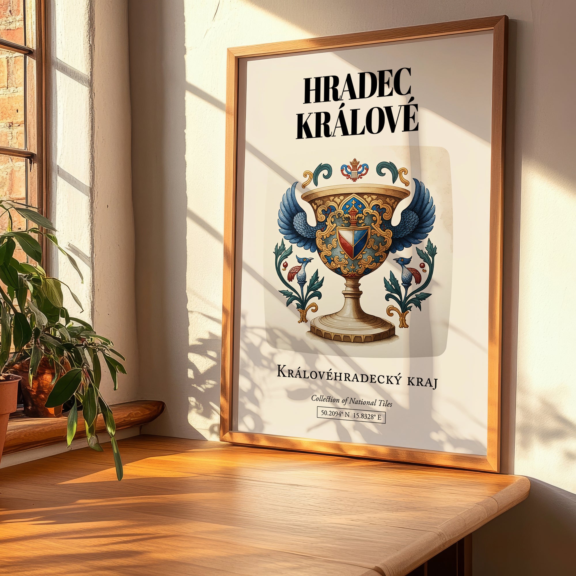 Hradec Králové, Czech Republic – Travel Poster, clean layout with no caption