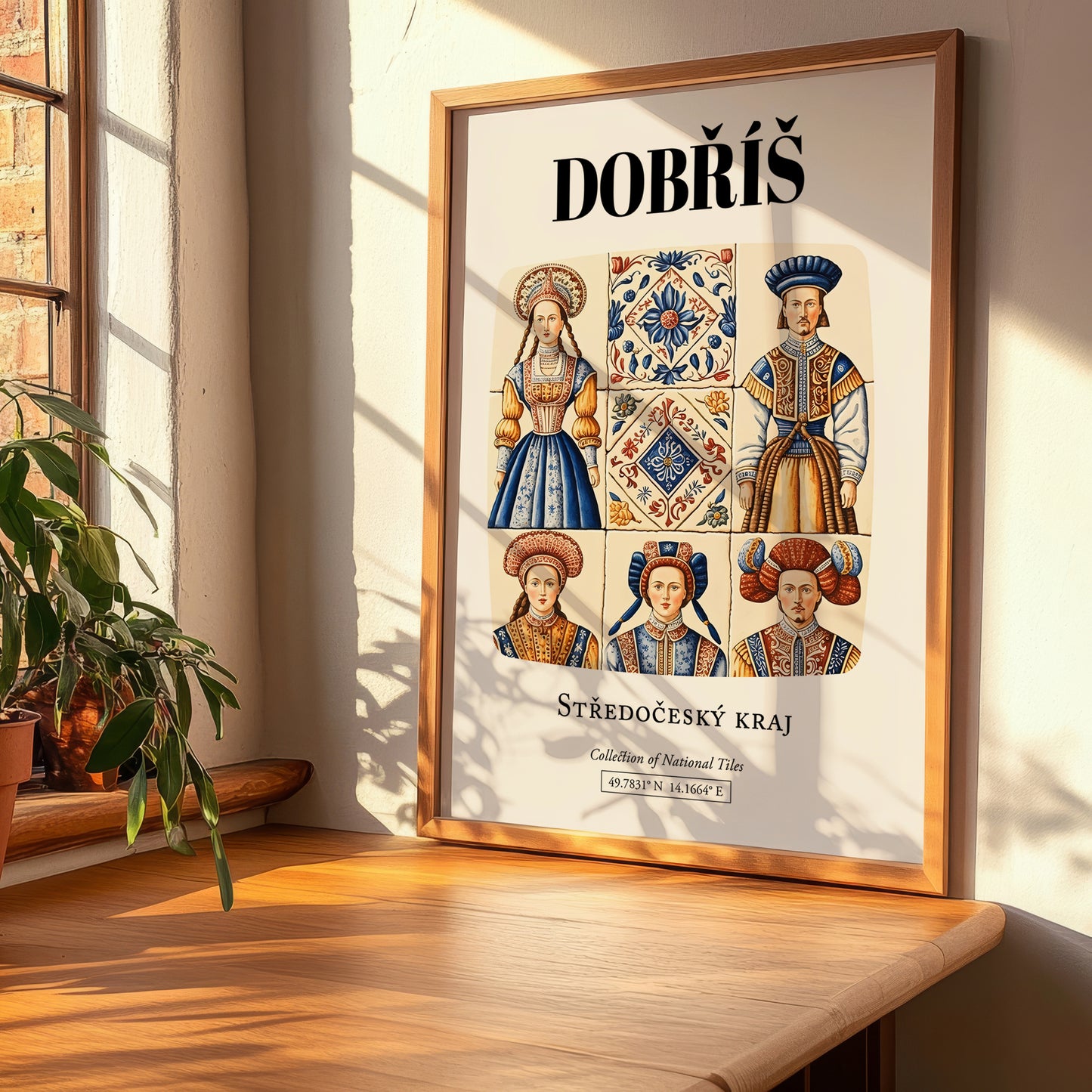 Dobříš, Czech Republic – Travel Print, clean layout with no caption