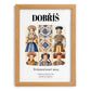 Dobříš, Czech Republic – Travel Print, set in oak frame