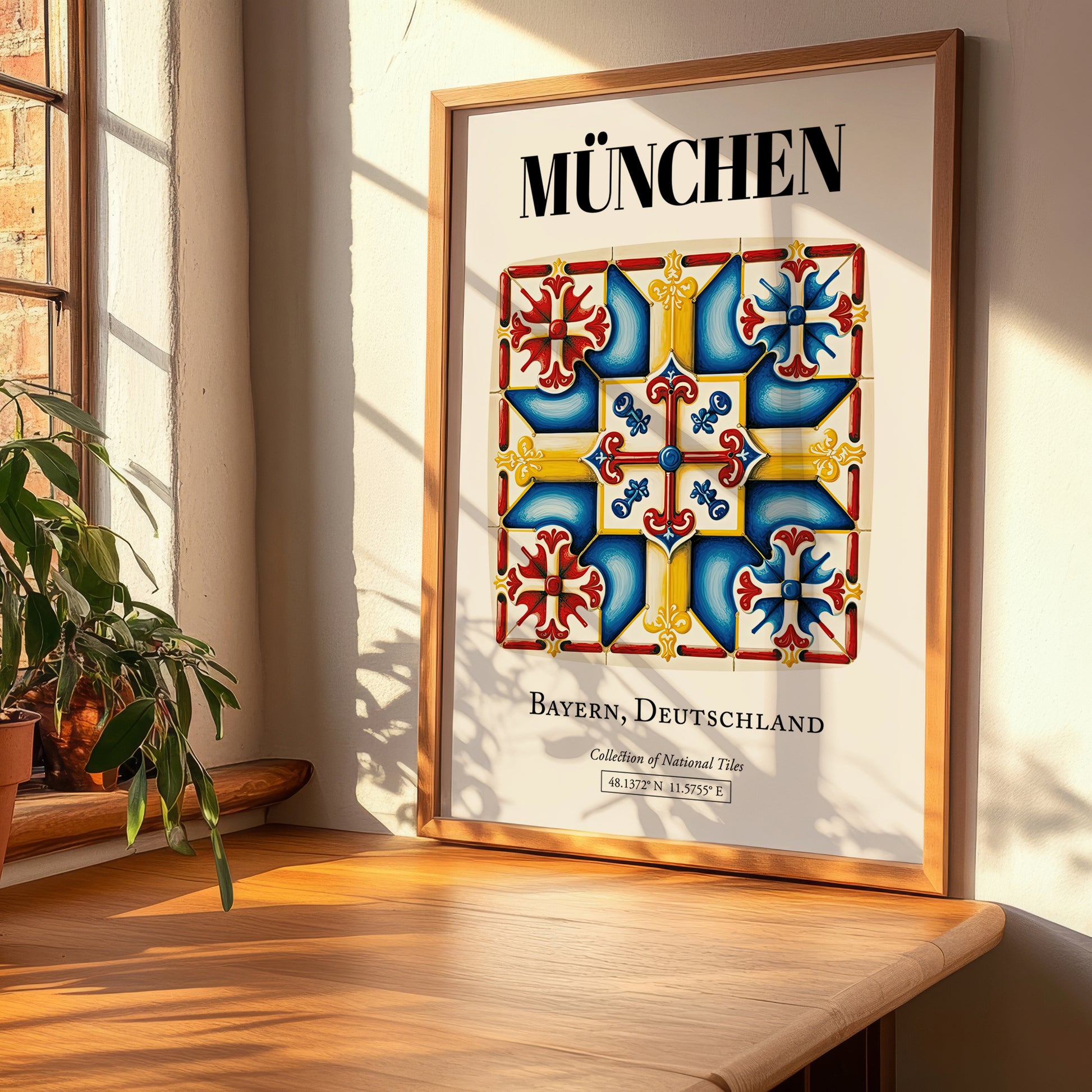 München, Germany – Travel Memories Wall Print, clean layout with no caption