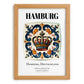 Hamburg, Germany – Travel Wall Decor, set in oak frame
