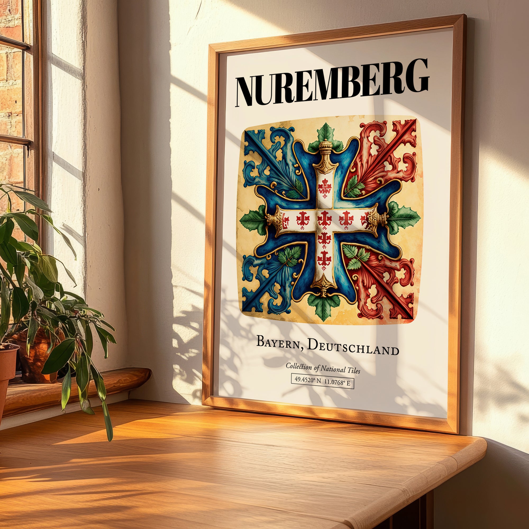 Nuremberg, Germany – Travel Print, clean layout with no caption