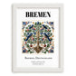 Bremen, Germany – Wanderlust-Inspired Poster, placed in minimal white frame