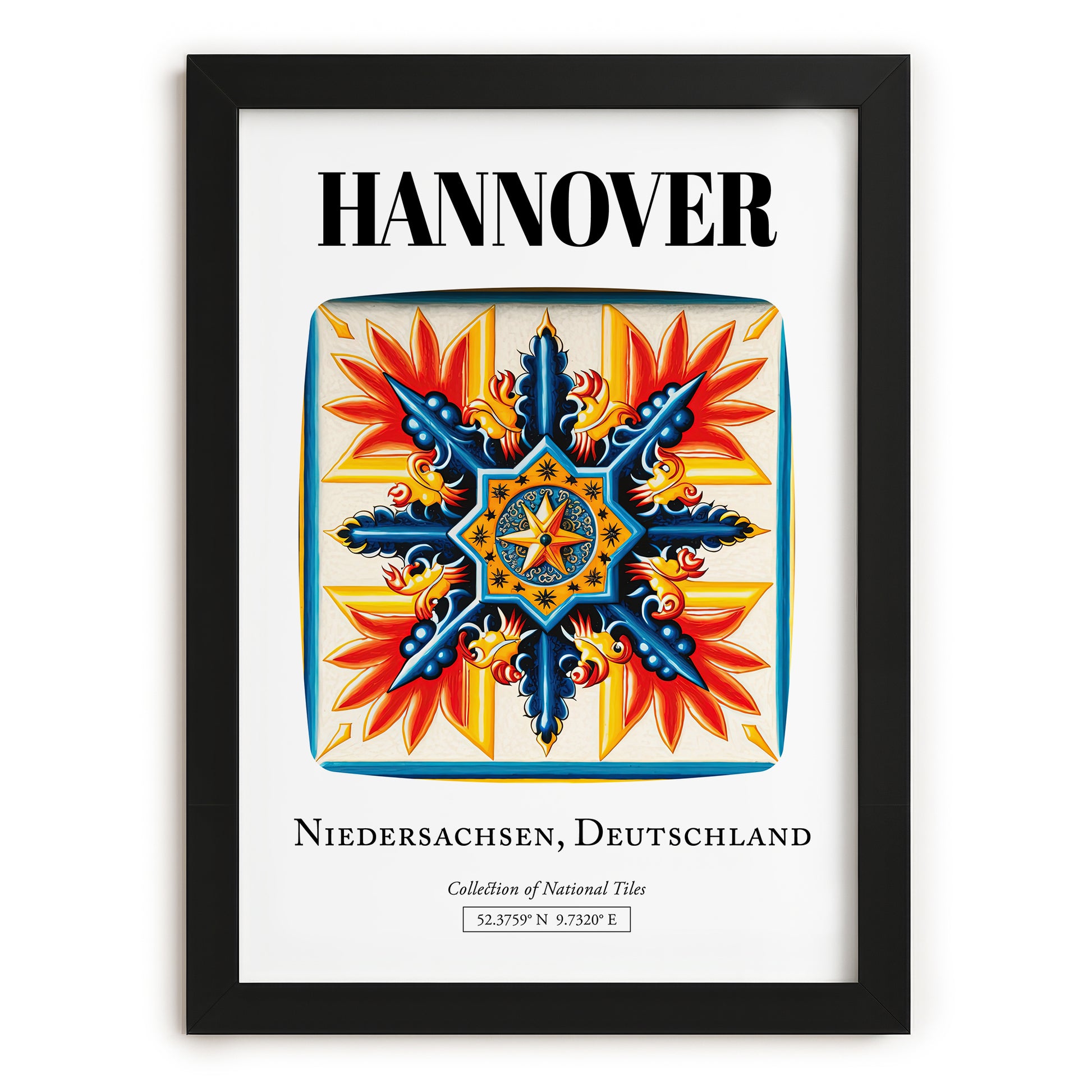 Hannover, Germany – Away From Home Poster, in sleek black frame