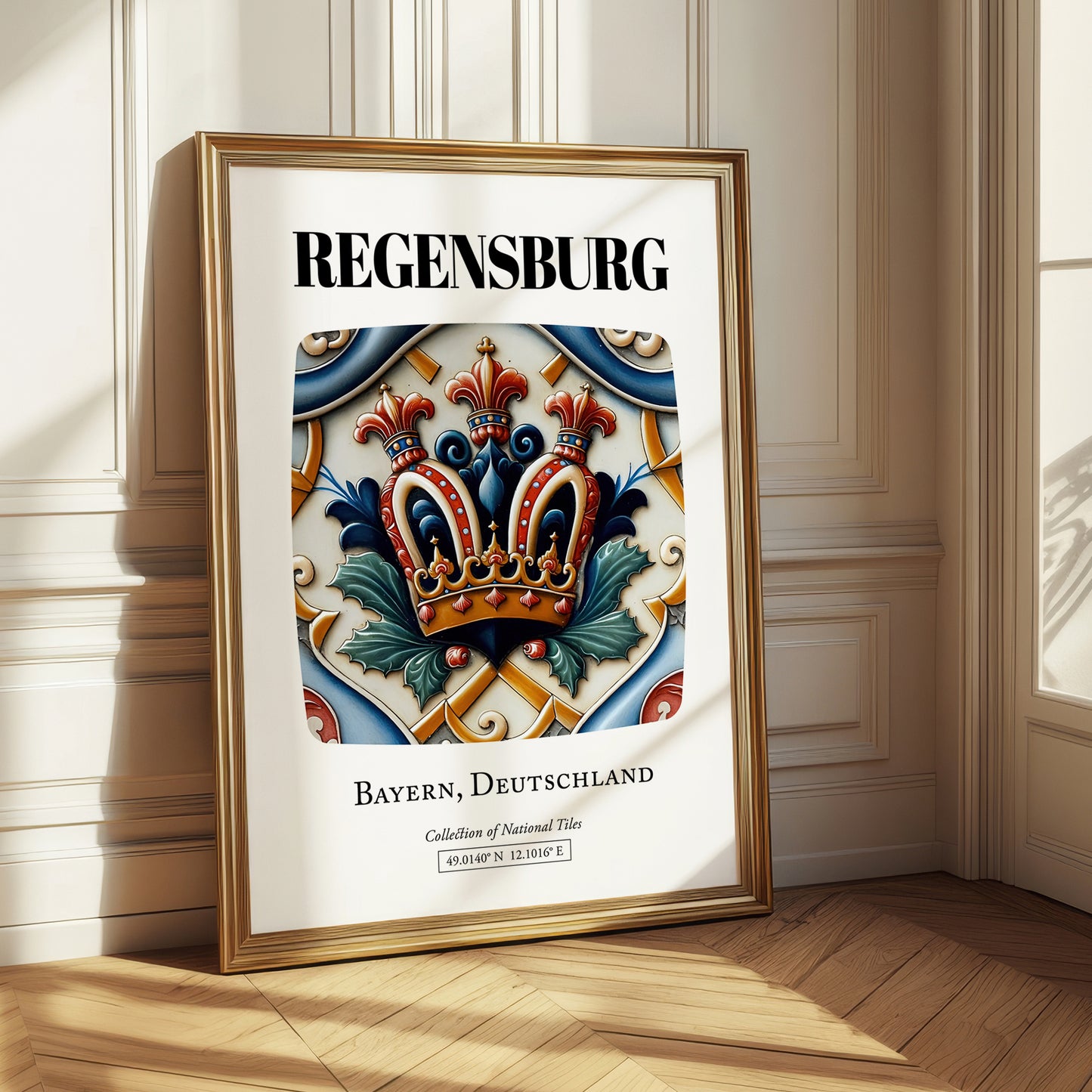 Regensburg, Germany – Travel Wall Art, styled in a charming Paris street view