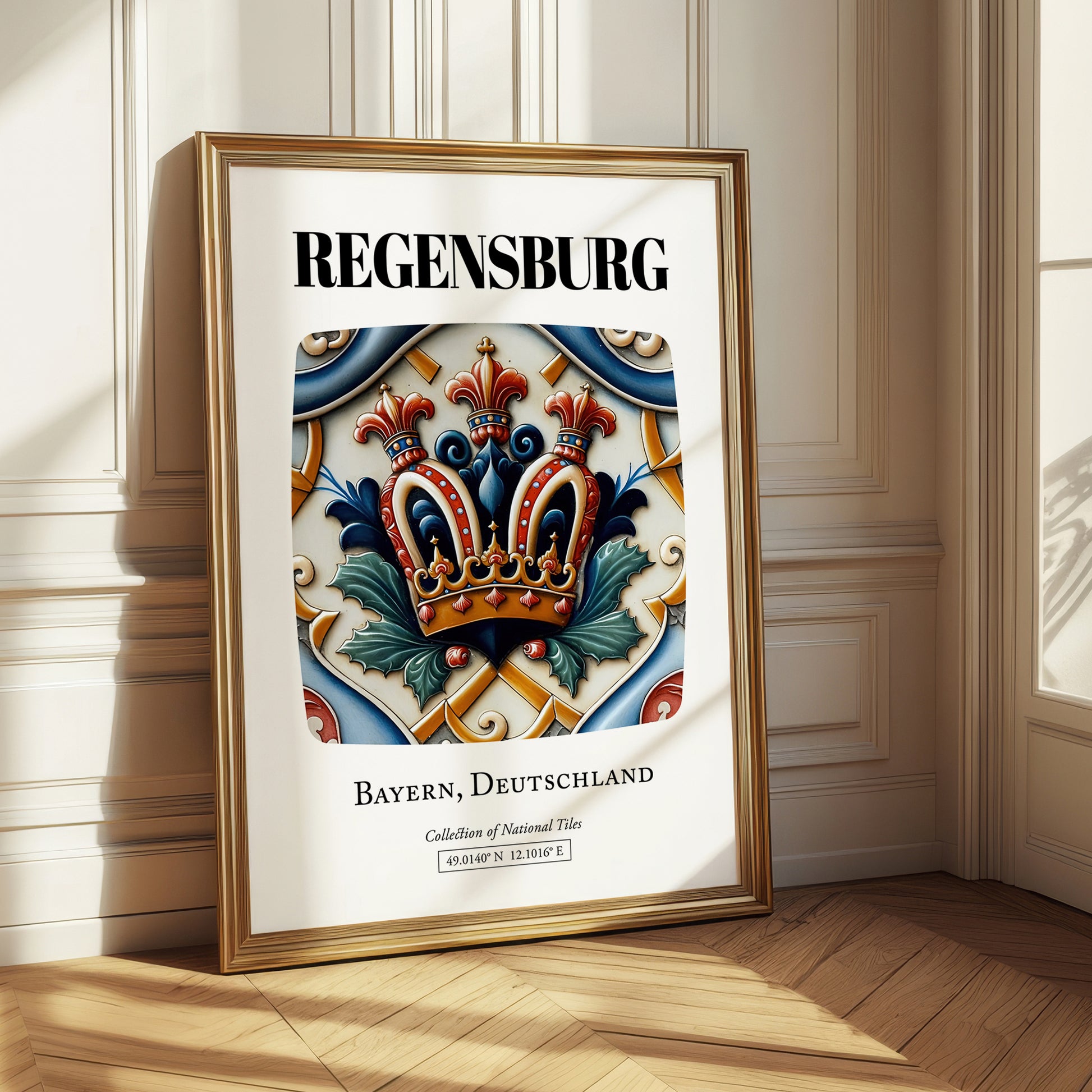 Regensburg, Germany – Travel Wall Art, styled in a charming Paris street view
