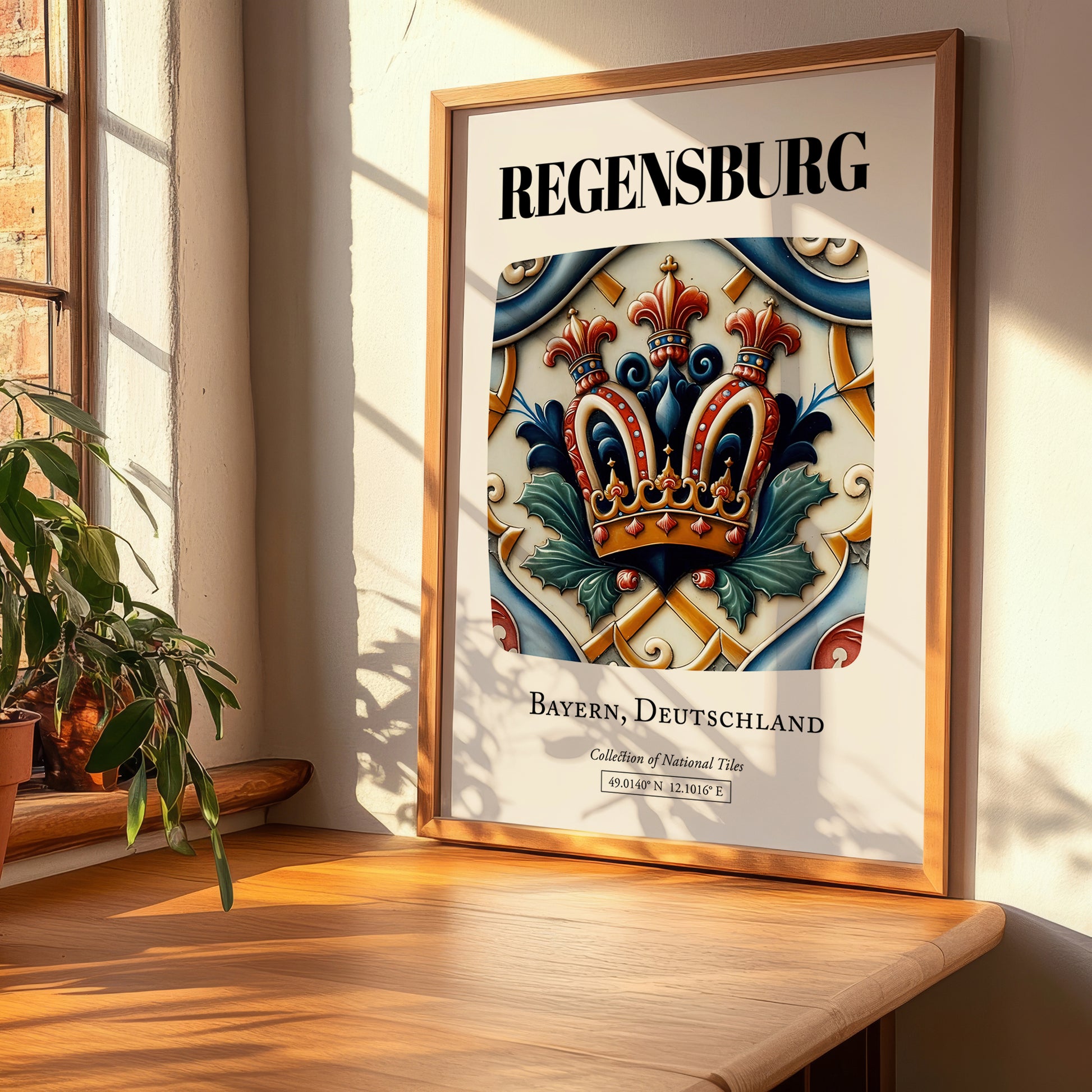 Regensburg, Germany – Travel Wall Art, clean layout with no caption