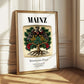Mainz, Germany – Historic Cities Art Print, styled in a charming Paris street view