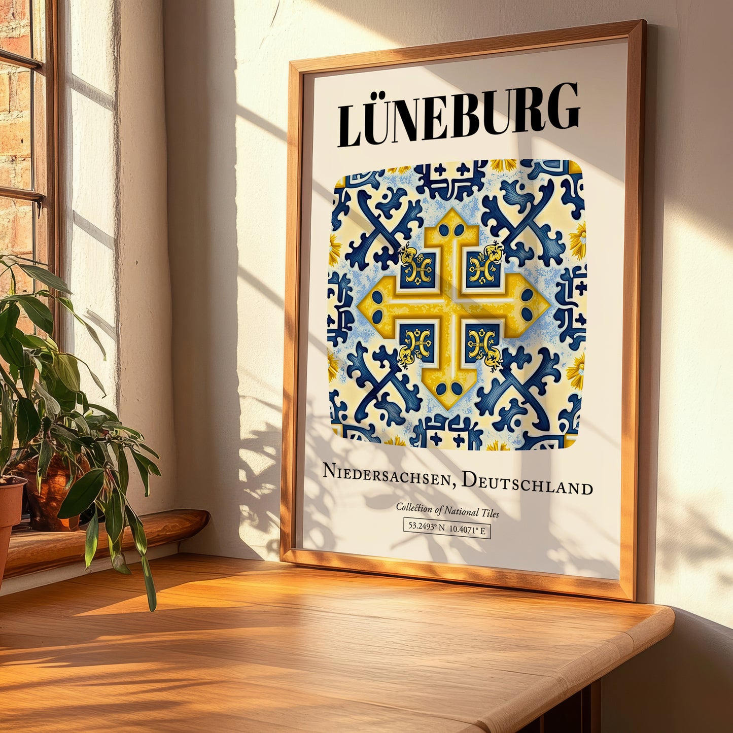 Lüneburg, Germany – Travel Poster, clean layout with no caption
