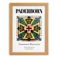 Paderborn, Germany – Country Culture Poster, set in oak frame