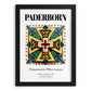 Paderborn, Germany – Country Culture Poster, in sleek black frame