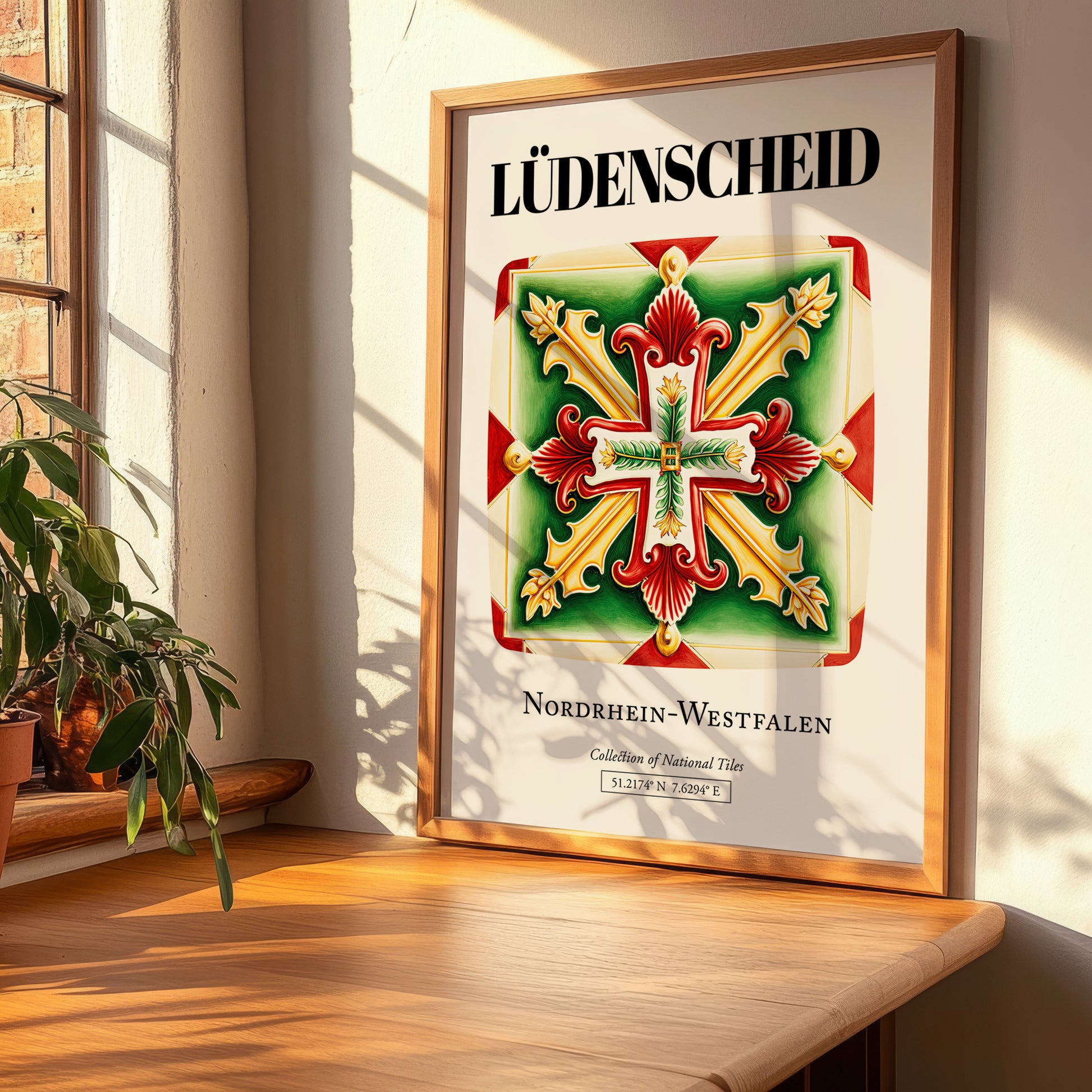 Lüdenscheid, Germany – Travel Poster, clean layout with no caption