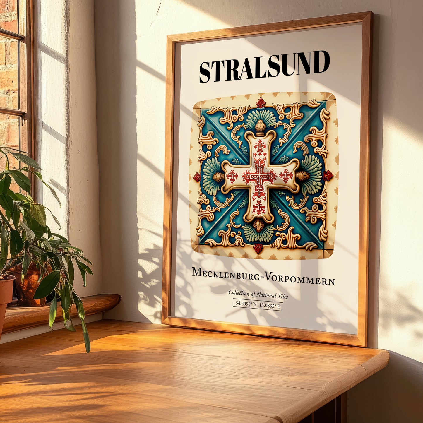 Stralsund, Germany – Architectural Travel Art, clean layout with no caption
