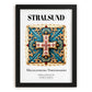 Stralsund, Germany – Architectural Travel Art, in sleek black frame