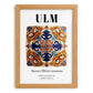 Ulm, Germany – Travel Print, set in oak frame
