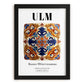 Ulm, Germany – Travel Print, in sleek black frame