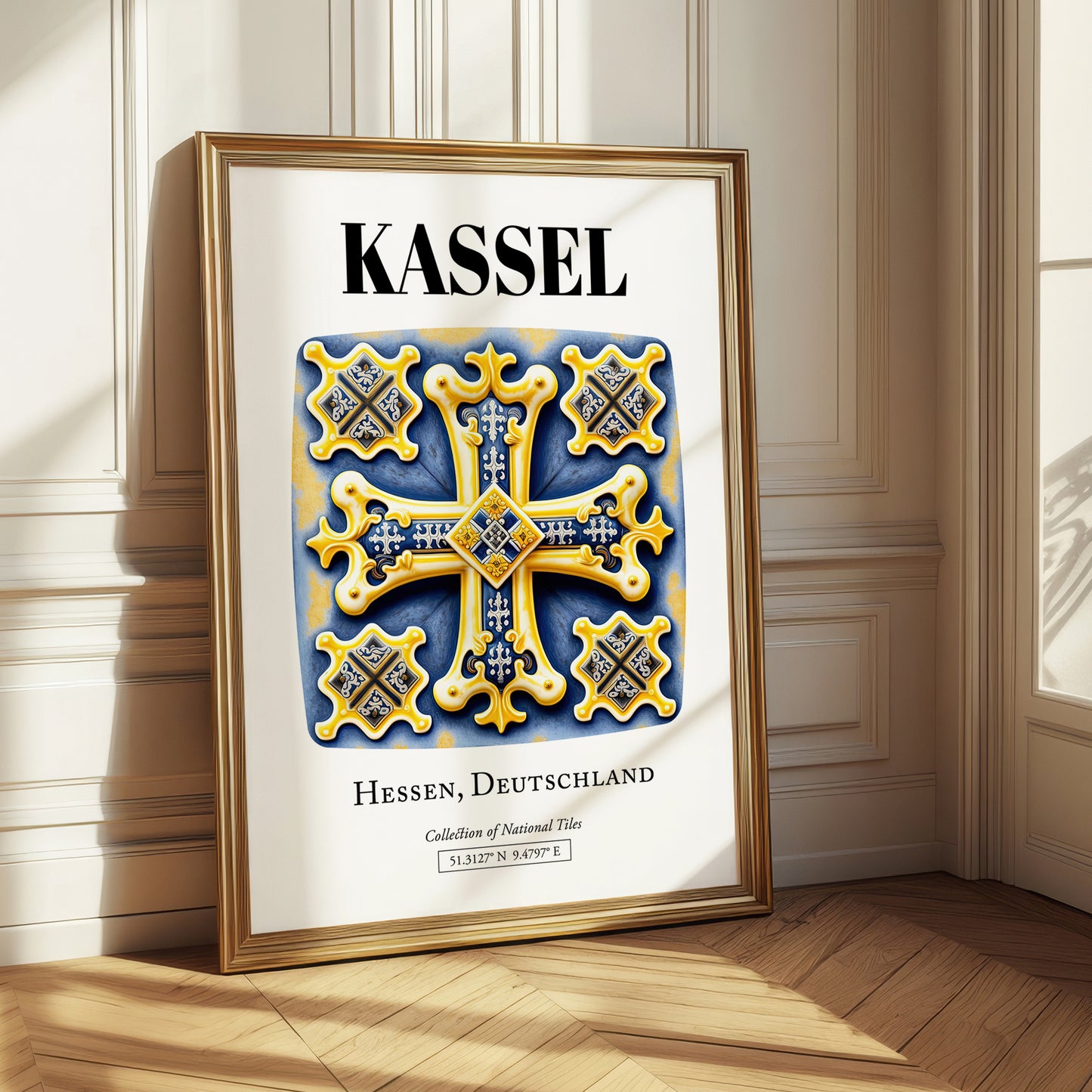 Kassel, Germany – Cultural Heritage Wall Art, styled in a charming Paris street view