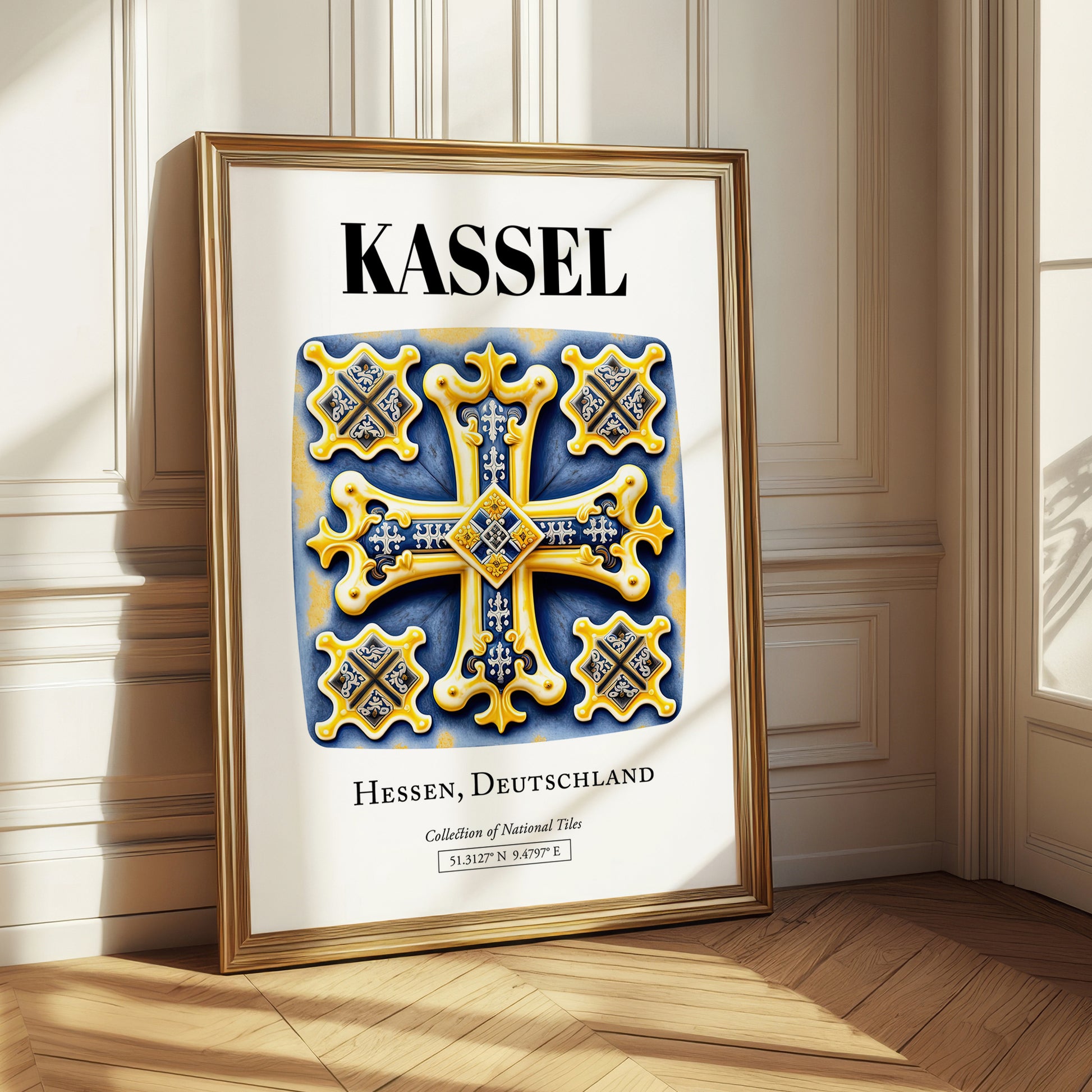 Kassel, Germany – Cultural Heritage Wall Art, styled in a charming Paris street view