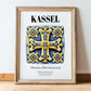 Kassel, Germany – Cultural Heritage Wall Art, in wooden frame leaning on the floor